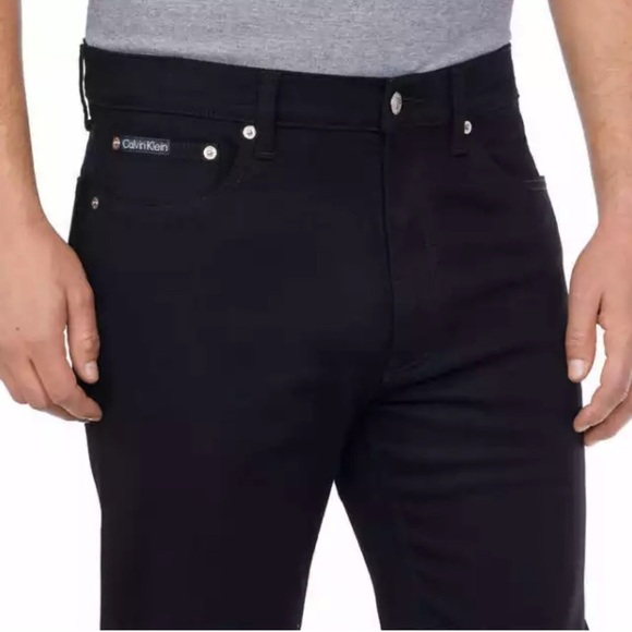 Calvin Klein Men's Slim Straight Jean Black 40x32 - Picture 3 of 6